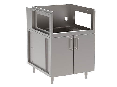 Side Burner with Double Door Cabinet