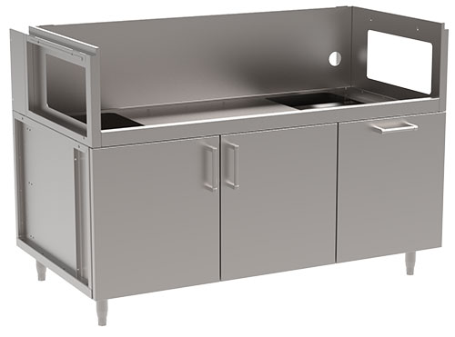 Double Door/Pullout Drawer Grill Cabinet