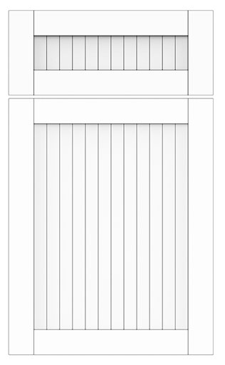 Bead Board Door Style Line Drawing