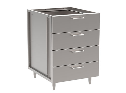 4 Quarter Drawers Base Cabinet