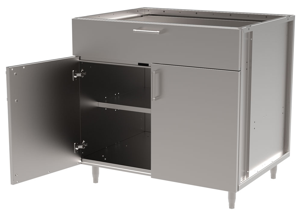 316L Stainless Steel Outdoor Cabinet with a Brushed Finiah