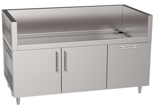 Double Door/Pullout Drawer Grill Cabinet